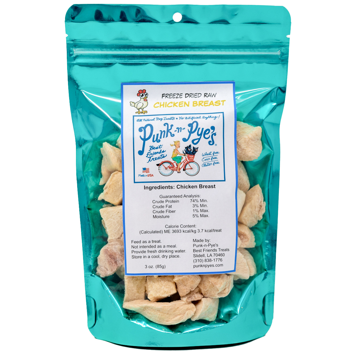 Freeze Dried Raw Chicken Breast Treats | Punk-n-Pye's Best Friends